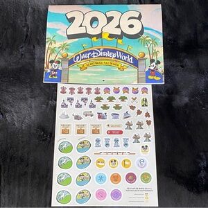 Disney World Annual Passholder calendar and sticker set
